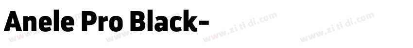 Anele Pro Black字体转换